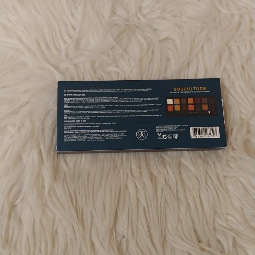 💖FIRM! NWT ANASTASIA BEVERLY HILLS SUBCULTURE EYESHADOW PALATTE (DISCONTINUED)